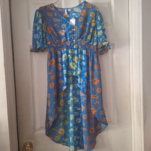 Cato| Women's Floral High Low Top Size SP